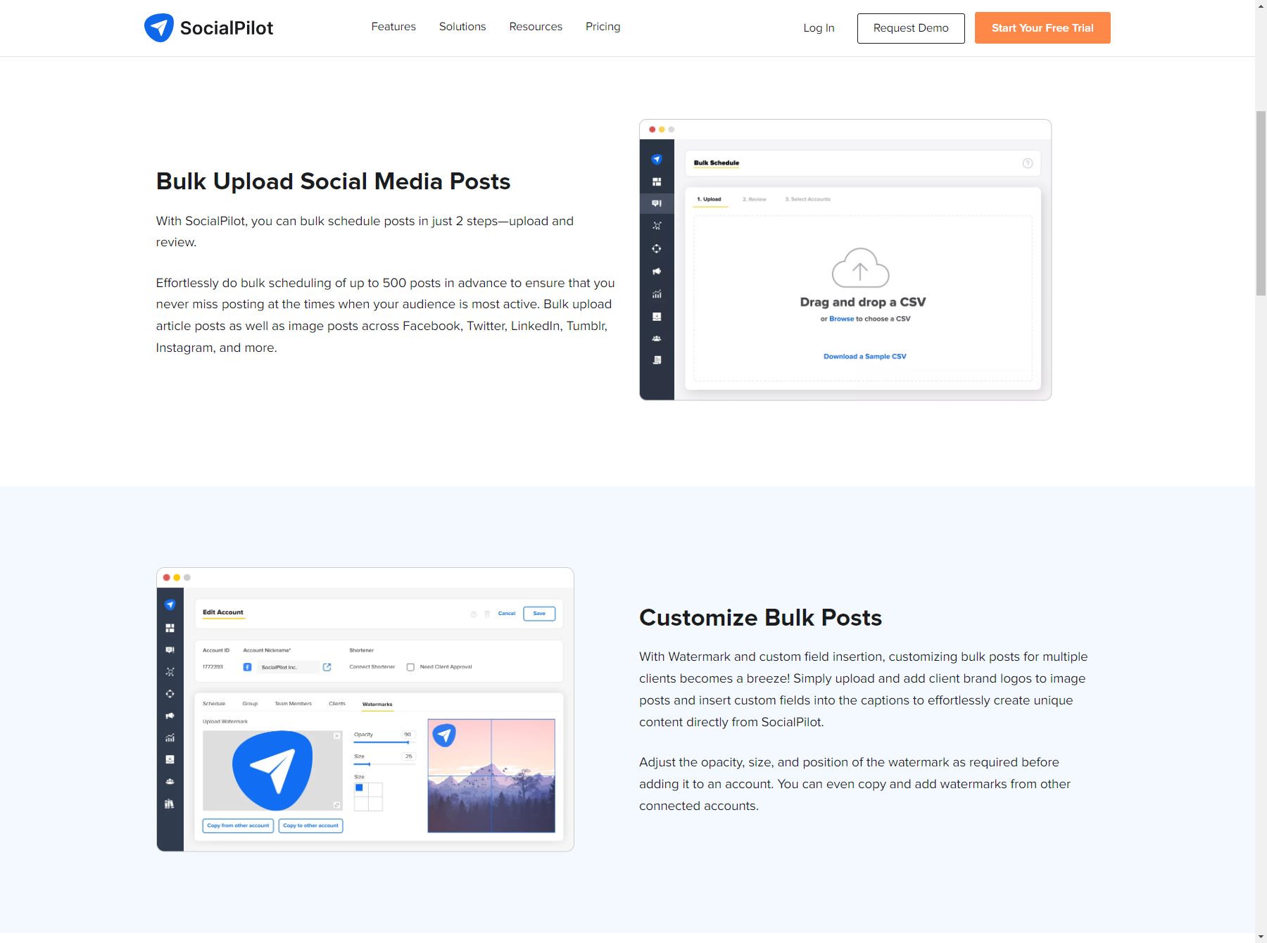 Alat Media Sosial Jadwal Massal SocialPilot