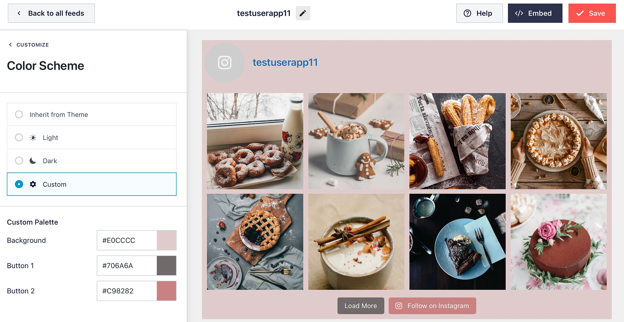 Crea una combinazione di colori personalizzata per il tuo feed Instagram.