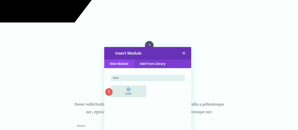 Divi verwendet das Divider-Modul, um ein Gleichgewicht im Design-Icon-Modul zu schaffen