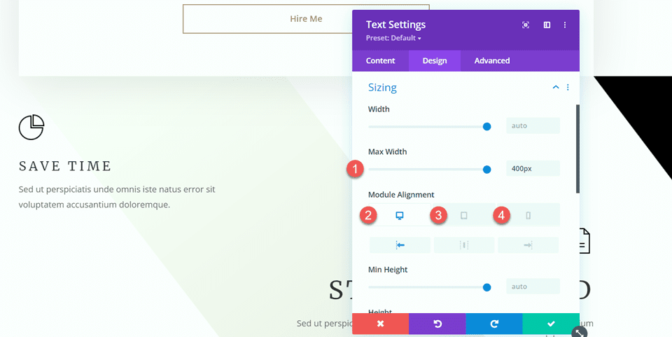 Divi utiliza el módulo divisor para crear equilibrio en la alineación del módulo de diseño