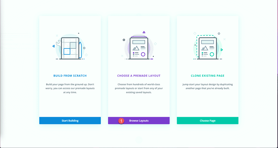 Divi 使用分隔模块在设计浏览布局中创建平衡