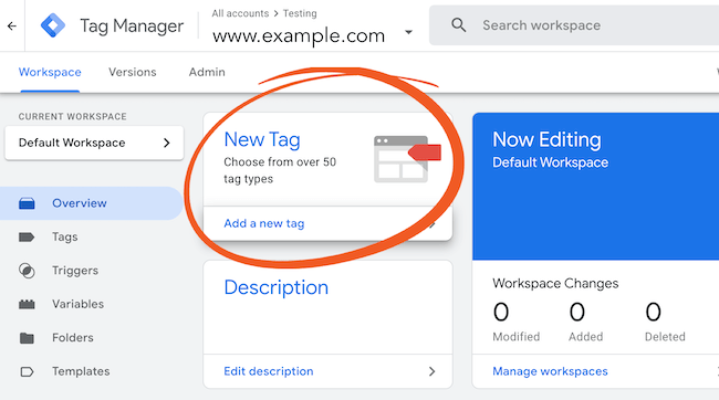 สร้างแท็กใหม่ใน Google Tag Manager