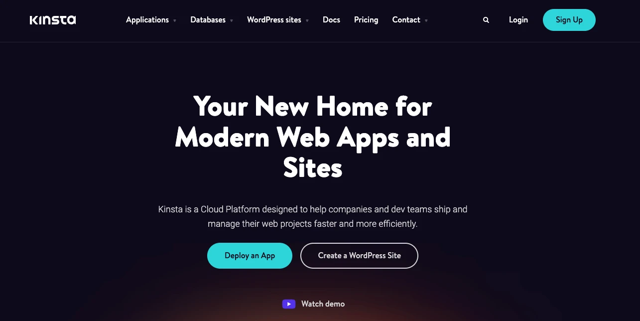 Kinsta 是 Google Cloud 上最好的 WordPress 多站点托管提供商选择之一。