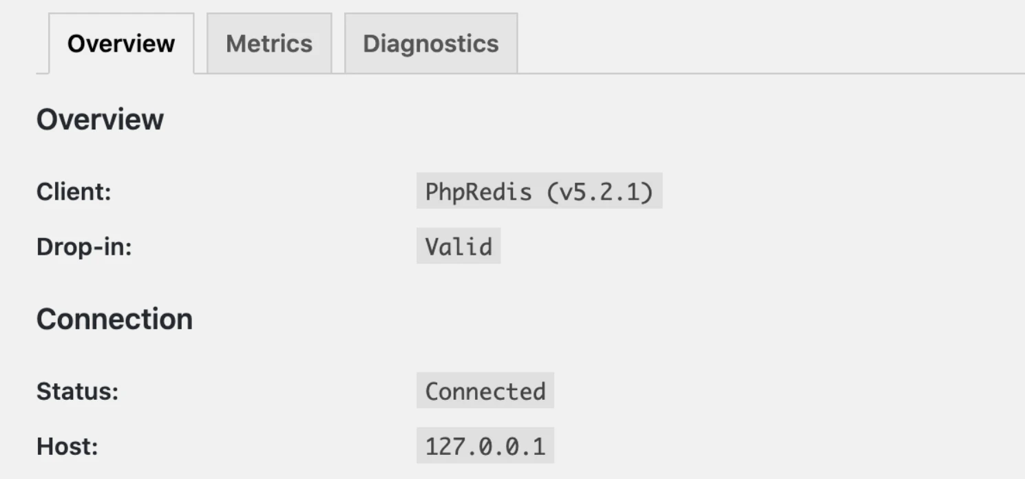 Descripción general de la caché de WordPress Redis.