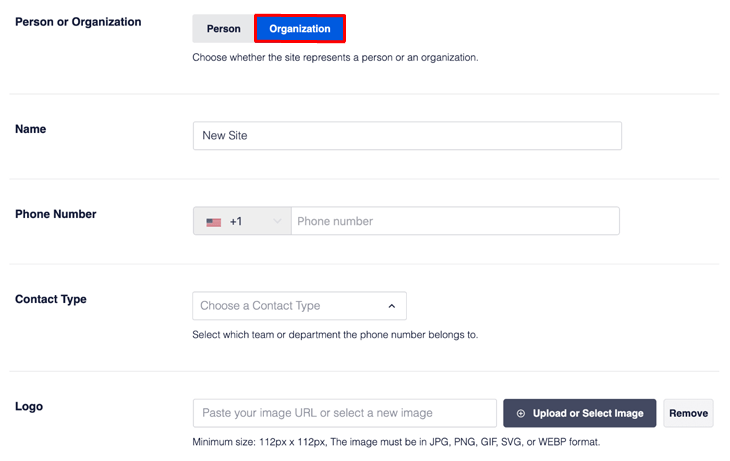 วิธีเติมชีวิตชีวาให้กับผลการค้นหา Google ของคุณด้วย Rich Snippets แท็บองค์กรภายในการตั้งค่าปลั๊กอิน AISEO