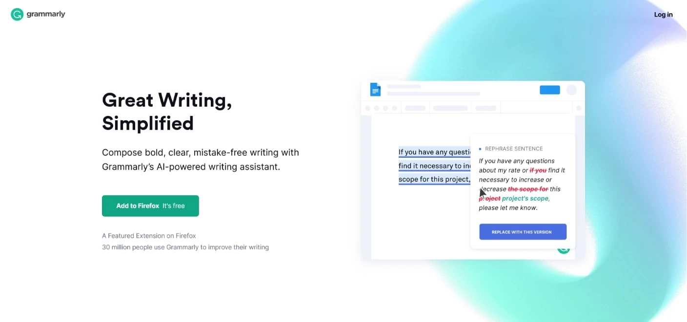 Unul dintre cele mai bune verificatoare gramaticale gratuite: Grammarly.