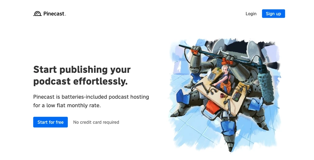 Pinecast está entre as melhores opções gratuitas de hospedagem de podcast disponíveis no mercado.