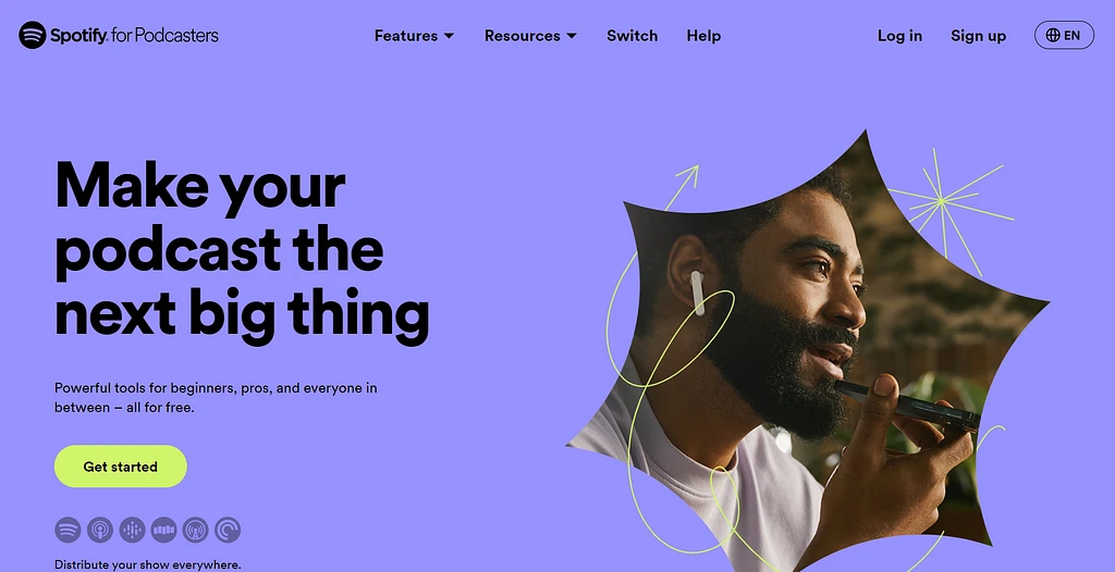 Spotify for Podcasters est l'une des meilleures solutions d'hébergement de podcasts gratuites.