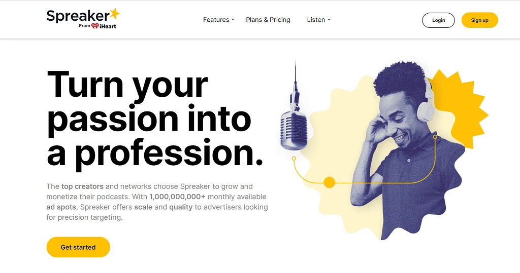 Hosting podcast gratis terbaik: Beranda Spreaker