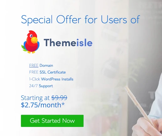 Offerta speciale Bluehost per i lettori di Themeisle