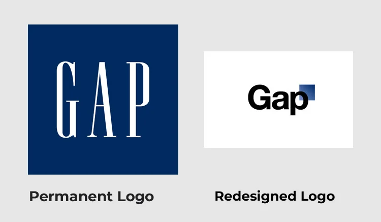 Gap-Logo neu gestaltet