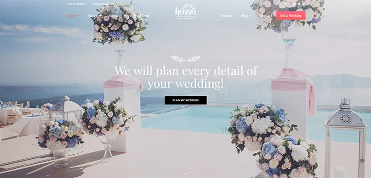 Henné – Thème WordPress pour mariage