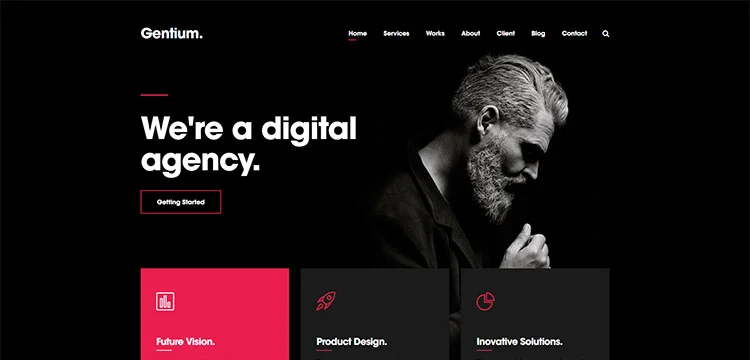 Gentium – ธีม WordPress ของ Creative Digital Agency