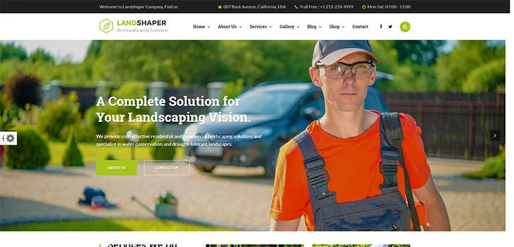 The Landshaper - Bahçecilik, Çim ve Peyzaj WordPress Teması