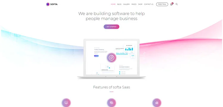 Softa SaaS, программное обеспечение и веб-приложения для темы WordPress SaaS/программного обеспечения