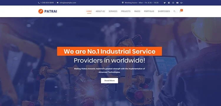Patras | Endüstri WordPress Teması