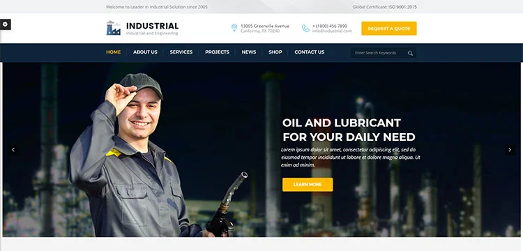 Industriale - Tema WordPress industriale