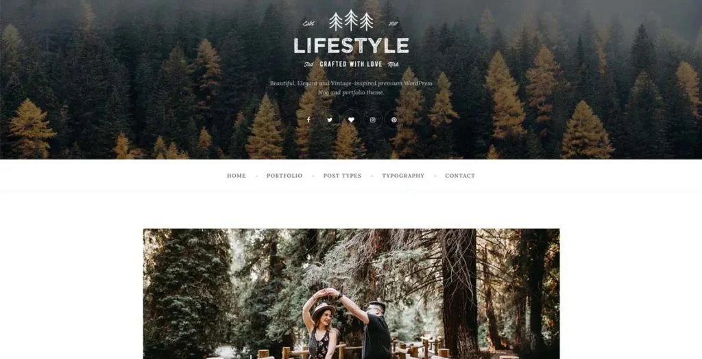 Thème WordPress de style de vie