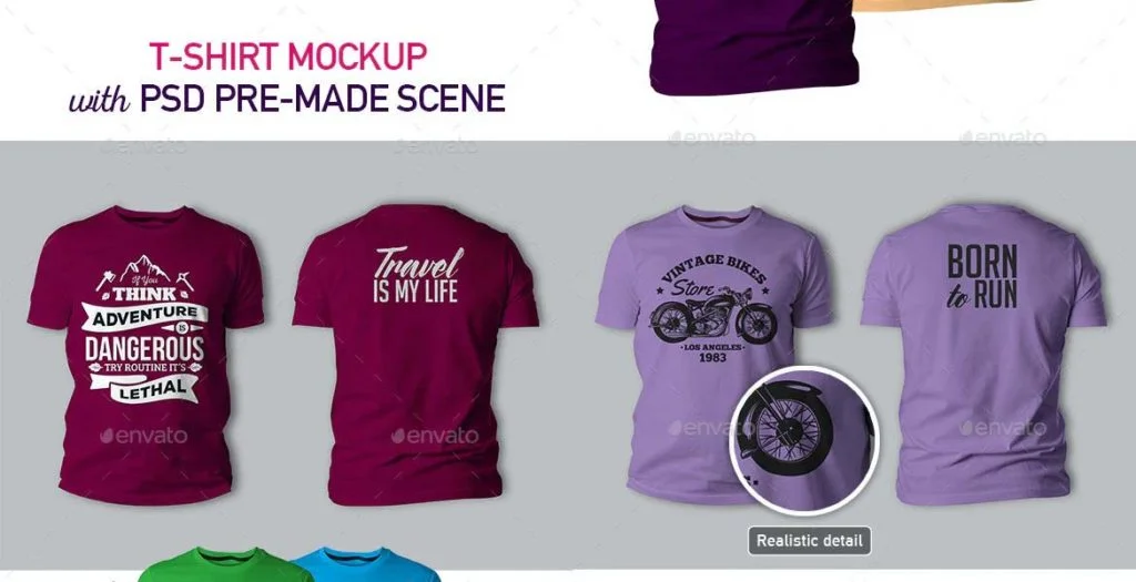 T-Shirt-Mockup-Vorlage