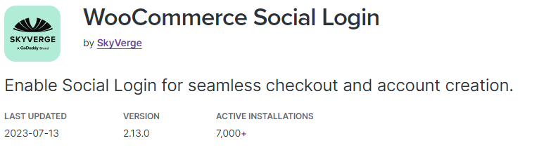 WooCommerce Social Login