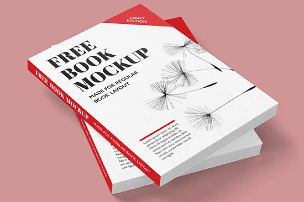 Mockup gratuito di libro paesaggistico -