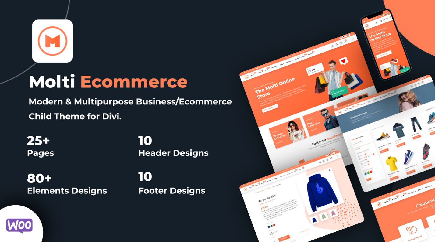 Molti E-Commerce-Produkt-Header