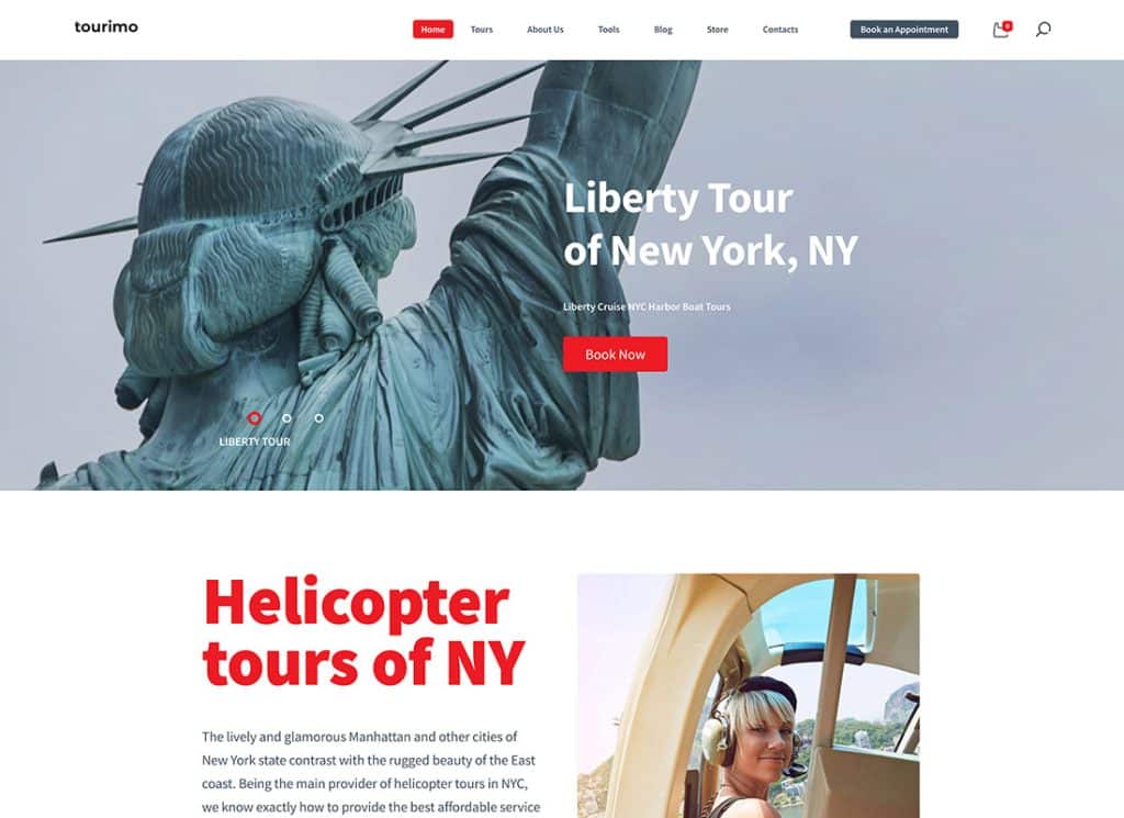 Tourimo - 旅游预订 WordPress 主题