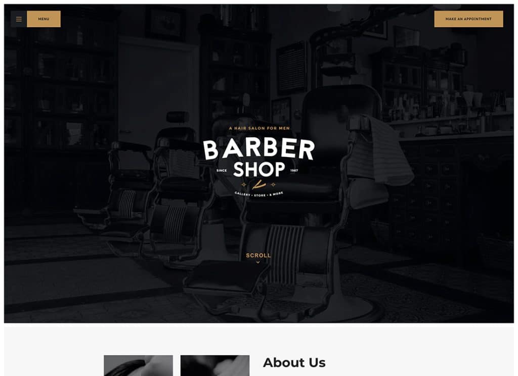 Salon - Tema WordPress Barbershop & Studio Tato