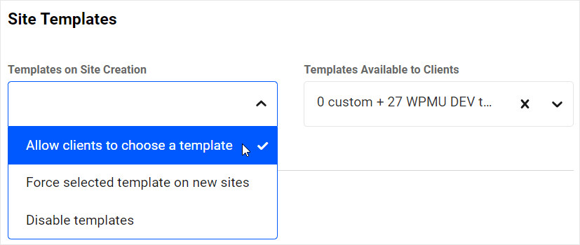 Rivenditore hosting - Modelli di sito