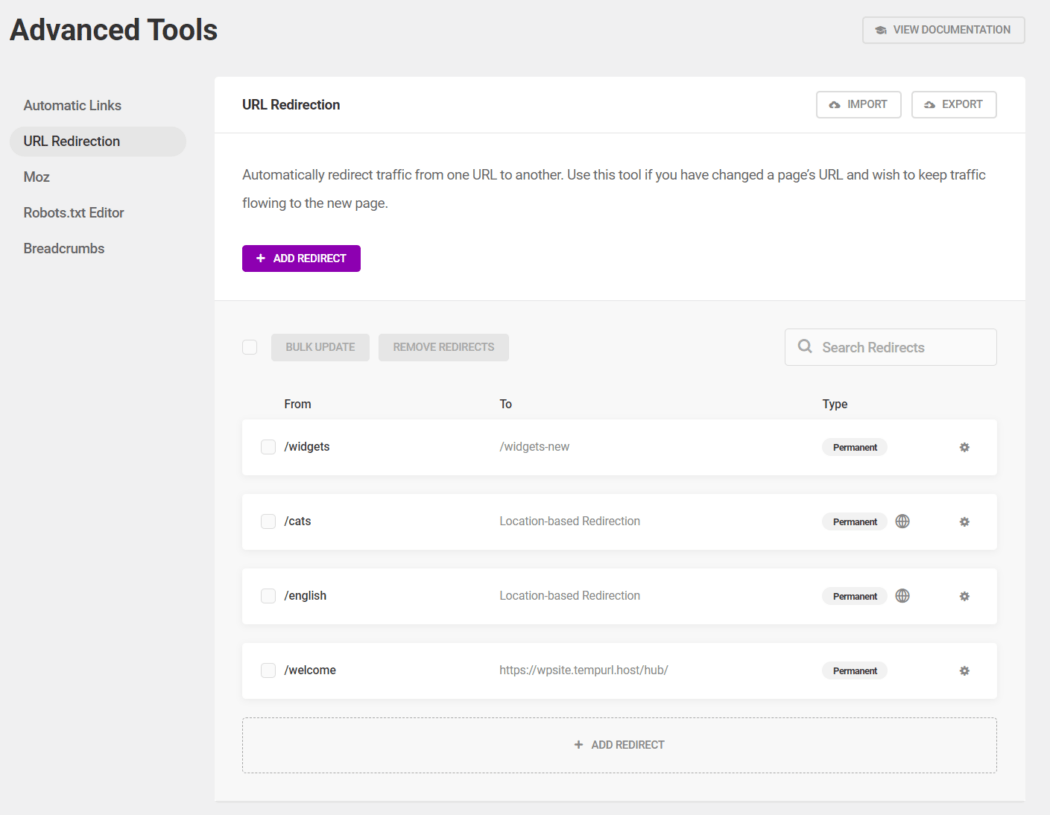 SmartCrawl - Outils avancés