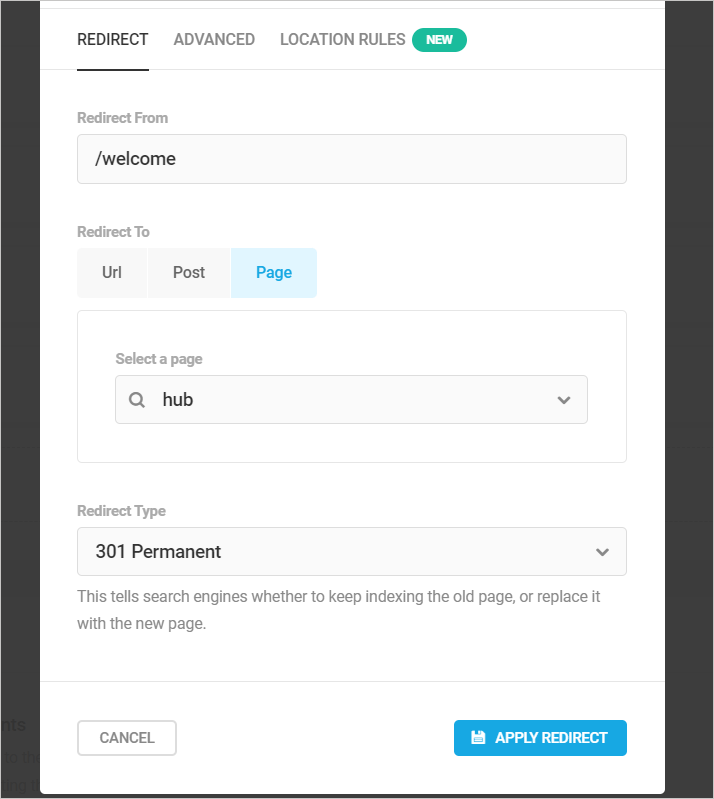 SmartCrawl - Redirecionamento de página inteligente