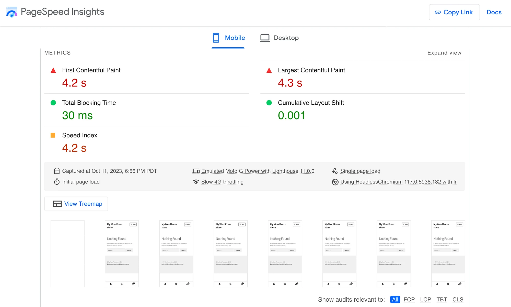 คะแนน Web Vitals หลักพื้นฐานสำหรับไซต์จัดเตรียม WordPress