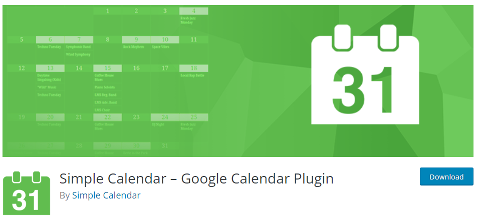 calendar simplu