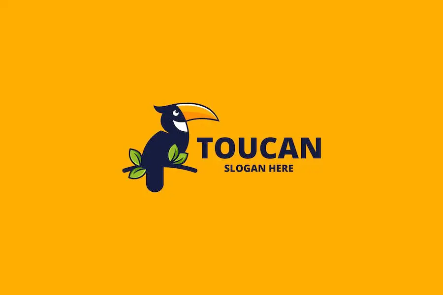 Modèle de logo Toucan -