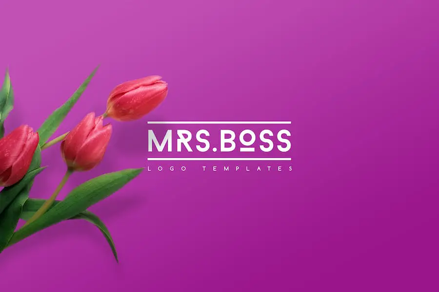 Modèles de logo Mme Boss -