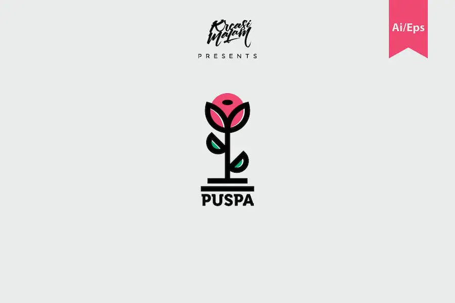 Modelo de logotipo Puspa -