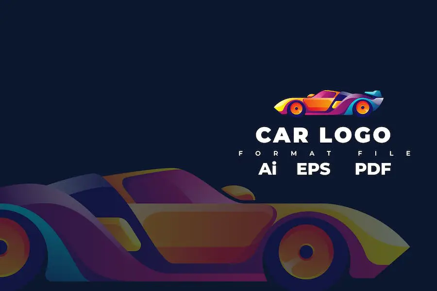 Plantilla de logotipo de coche -