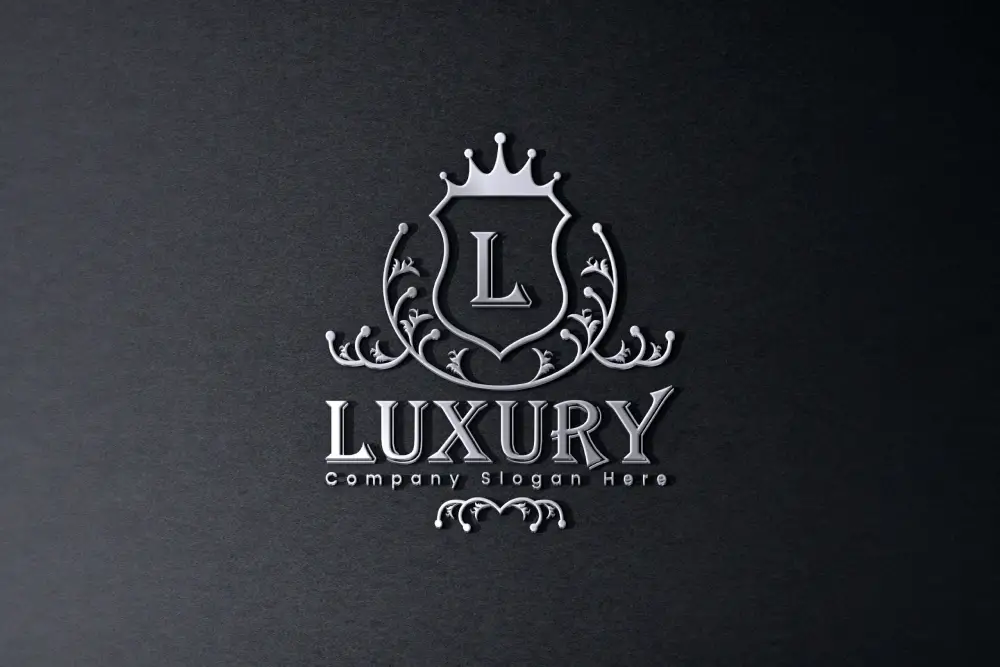 Modelo de logotipo de luxo de carta -