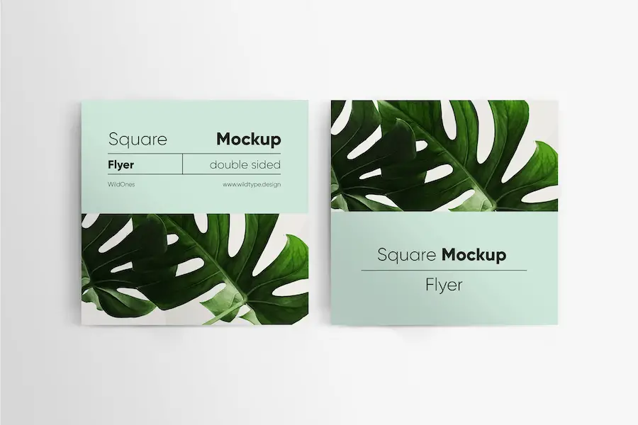 Mockup di volantino quadrato -