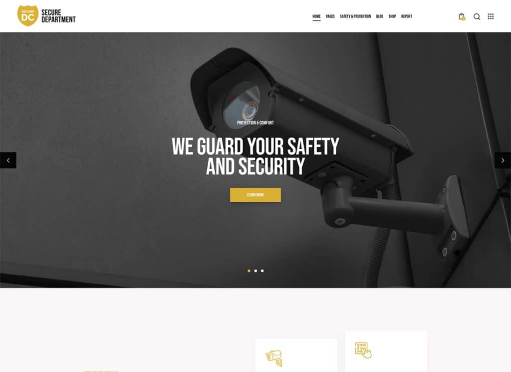 Thème WordPress pour les services de police, d'incendie et de sécurité