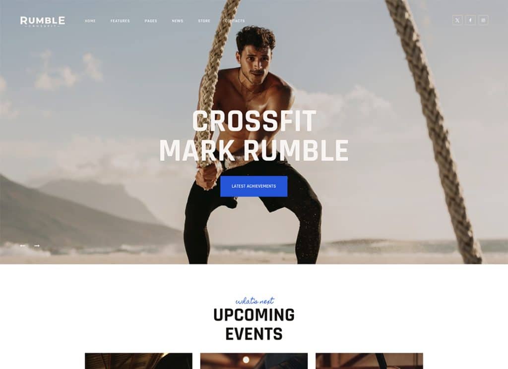 Rumble – Thème WordPress pour les combats de boxe et d’arts martiaux mixtes