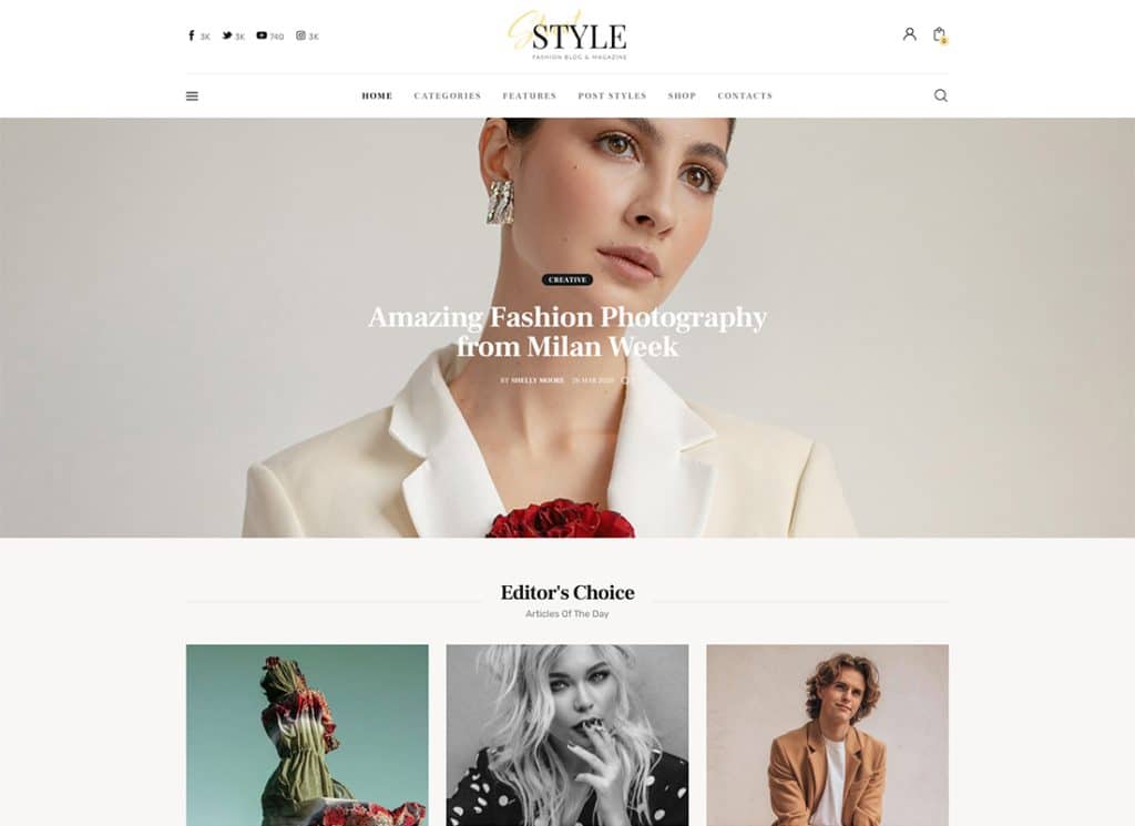 Styl uliczny — motyw WordPress na blogu osobistym o modzie i stylu życia