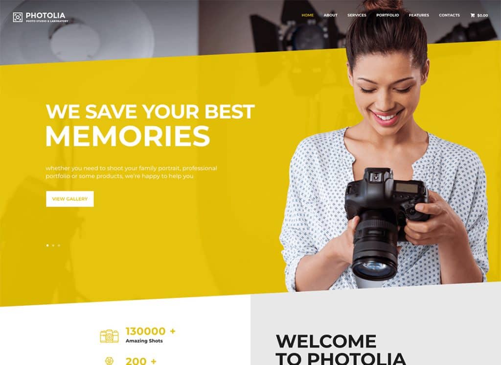 Photolia - Tema WordPress pentru Compania Foto & Magazin de Rechizite