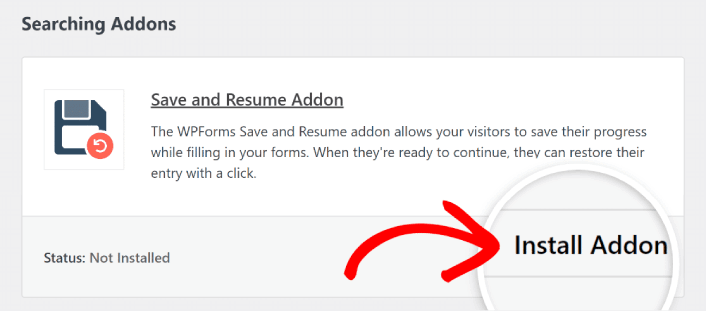 Simpan dan Lanjutkan Addon untuk WPForms