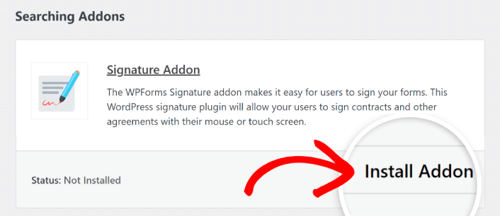 Signatur-Addon für WPForms