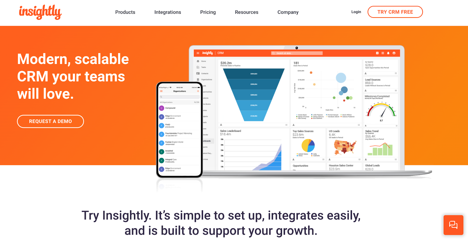 Там, где CRM встречается с управлением проектами, вы найдете Insightly. Объединяя отношения с клиентами с результатами проекта, это действительно гибридная платформа.