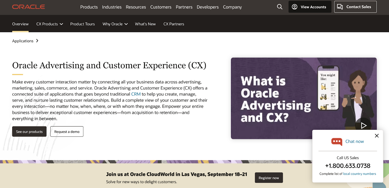 身為科技領域的巨頭，Oracle 提供了 Oracle CX——一款能夠滿足現代企業龐大需求的客戶體驗套件。