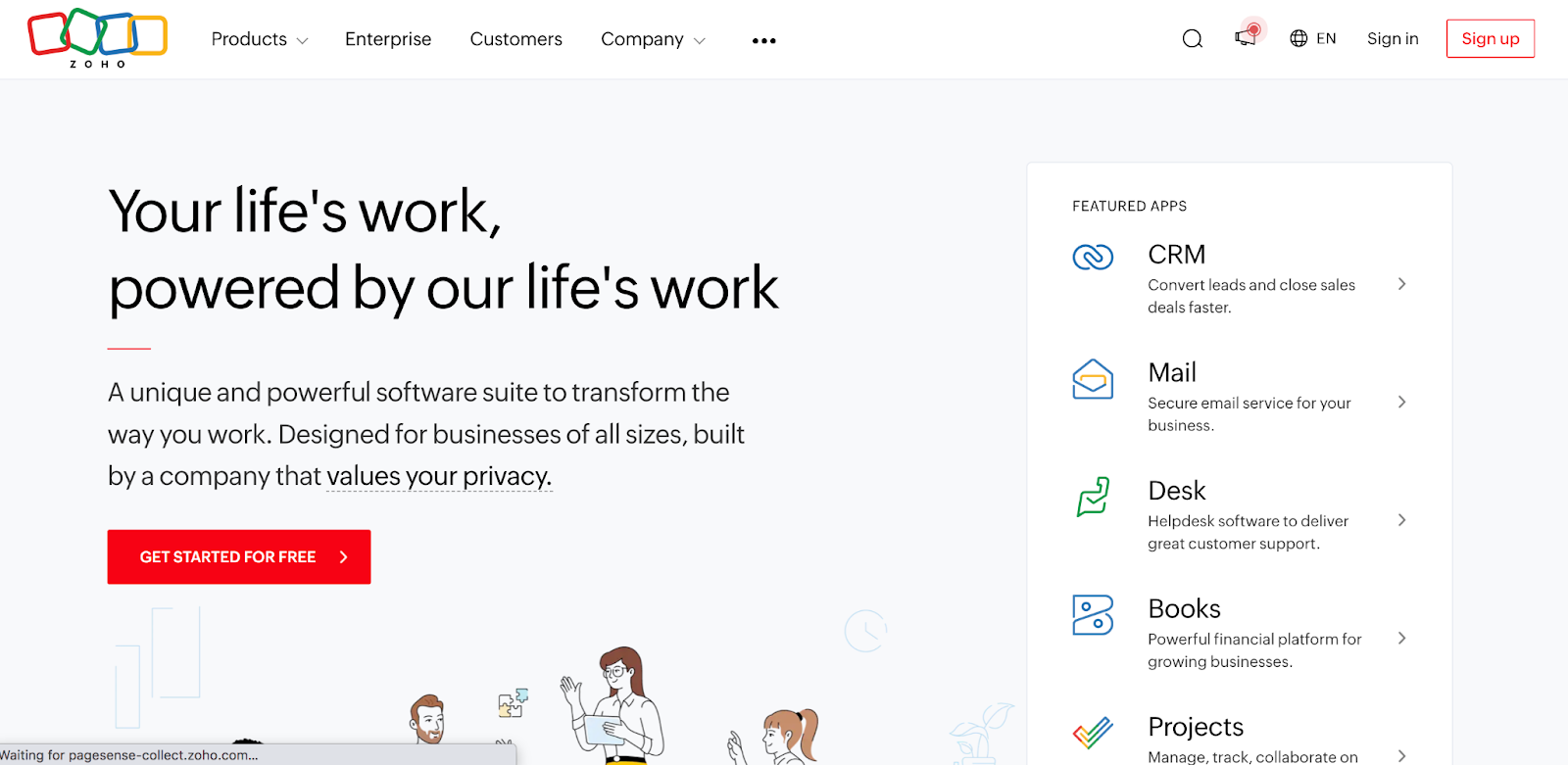 Zoho CRMは、堅牢な機能とユーザーフレンドリーなインターフェースを融合することで、強力でも直感的であるという考えを証明しています。