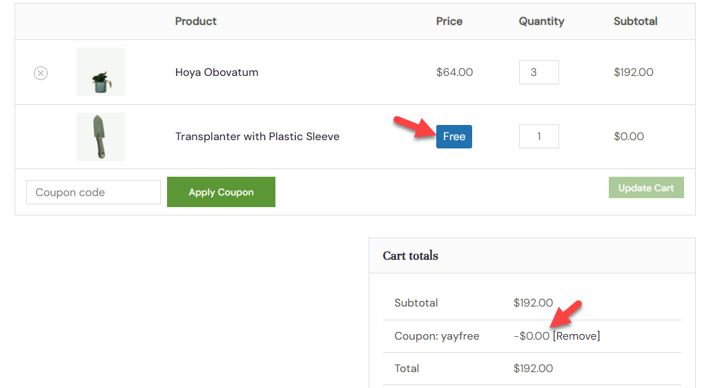 Se agregó un regalo yayfree: configure cupones de regalo gratuitos de WooCommerce