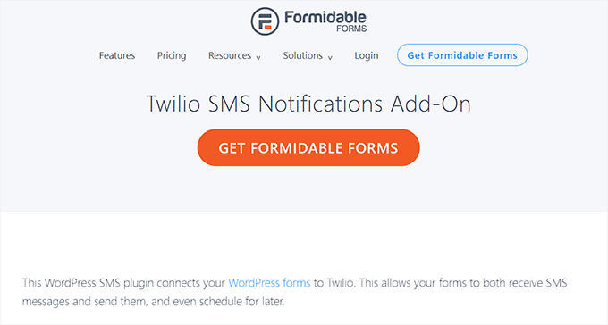 Formidable Twilio addon